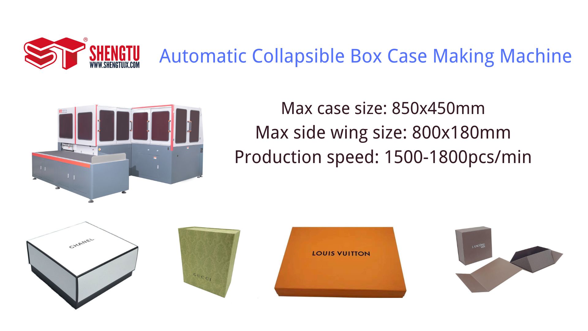 collapsible box making machine